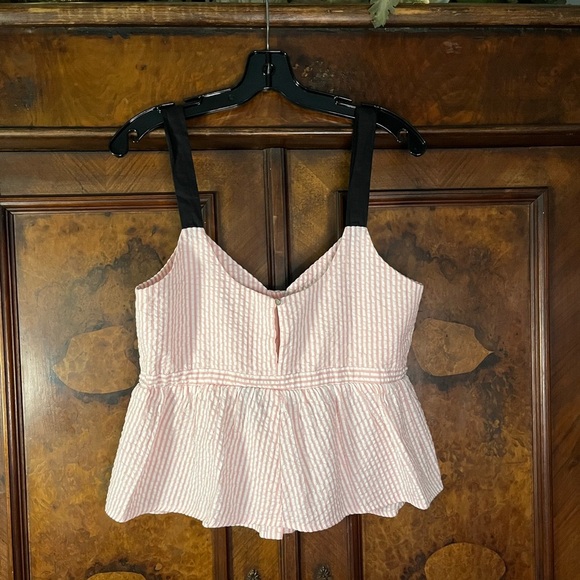 GUC Sabina Musayev- Pink Stripe Jess Top. Size M - Picture 4 of 9